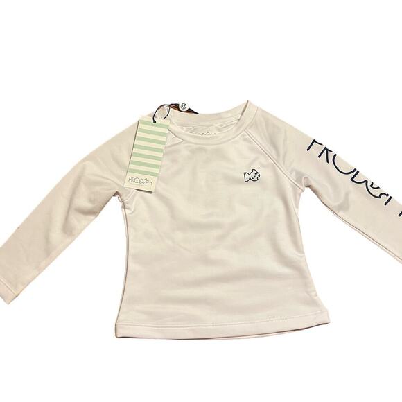 NWT Prodoh Boy’s Reef Rash Guard Size 12 Months Swim Beach Travel UPF 50+